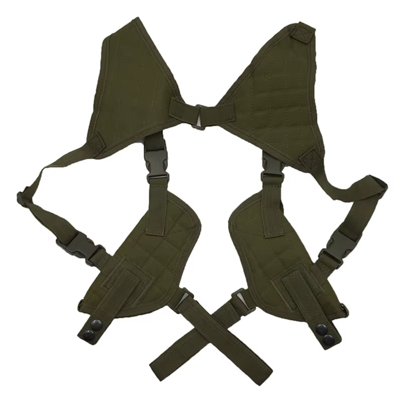 Funda de hombro táctica Universal para axila doble, bolsa de transporte oculta para mano izquierda y derecha, funda de pistola de nailon Glock 17 19 pistolas - imagen 5