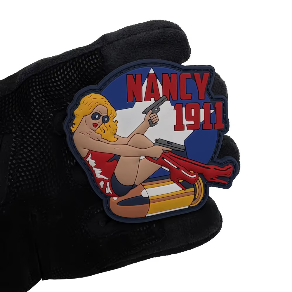 Parche táctico 3D PVC con velcro gancho y bucle para ropa - imagen 5