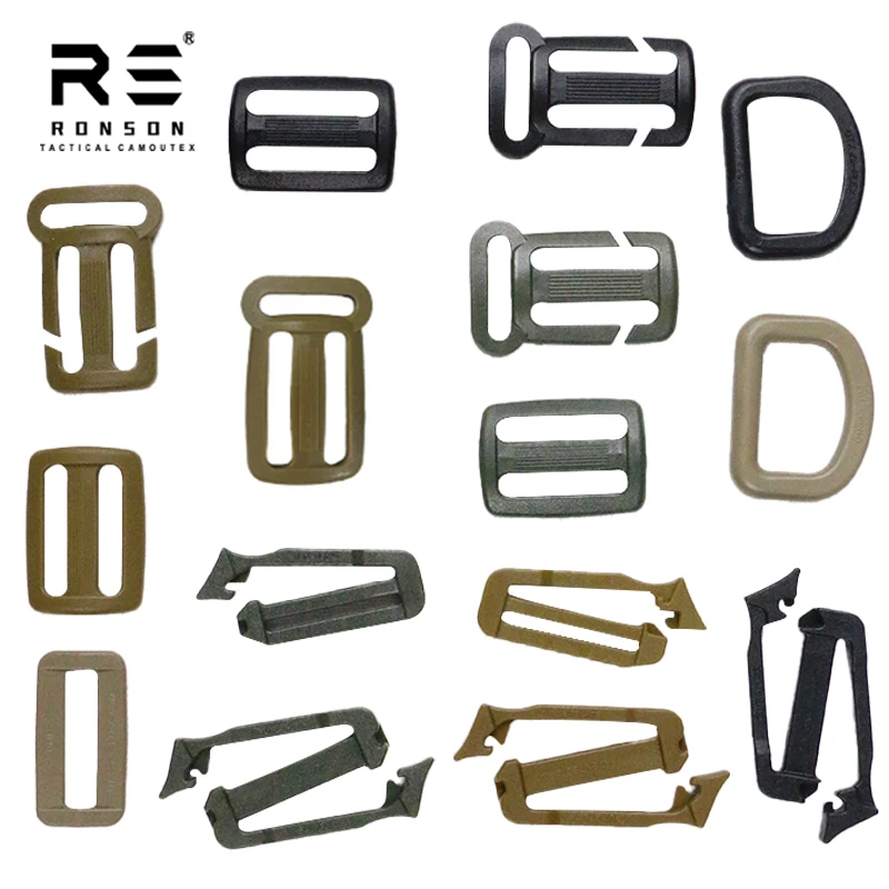 Hebillas UTX de 5 uds., accesorios con hebilla en D, chaleco táctico, mochila, cinturón, hebilla japonesa de acero plástico - imagen 4