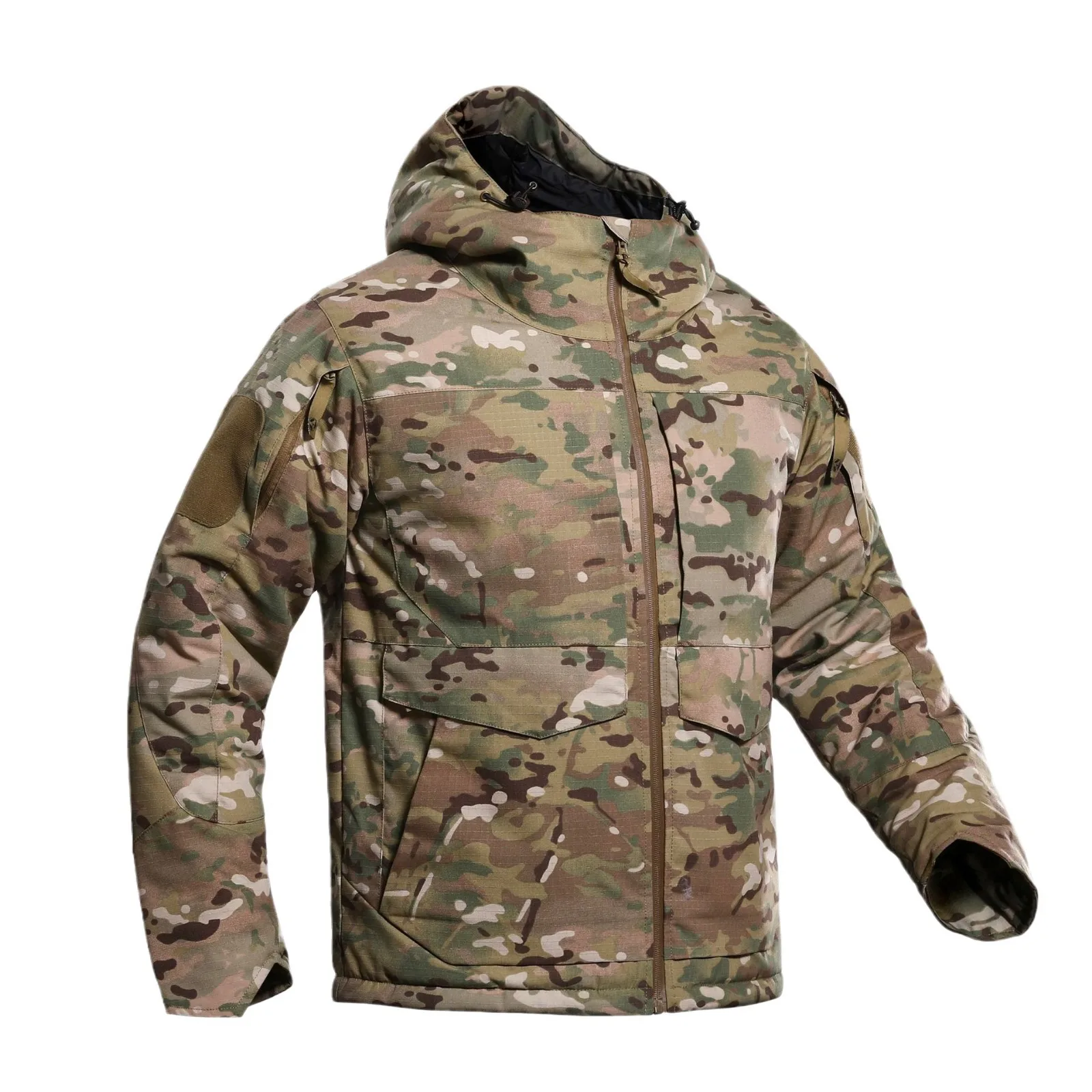 Chaqueta de algodón de camuflaje táctico M65 para exteriores, chaqueta de invierno a prueba de frío para hombre, cortavientos, Chaqueta de algodón reflectante térmica