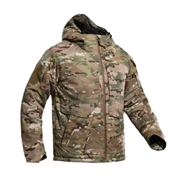 Chaqueta de algodón de camuflaje táctico M65 para exteriores, chaqueta de invierno a prueba de frío para hombre, cortavientos, Chaqueta de algodón reflectante térmica