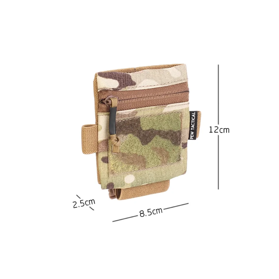 Chaleco táctico multiusos para caza, accesorios Molle, bolsa varios para cuaderno, tamaño B7, Bloc de notas, bolsa de almacenamiento para cuaderno - imagen 2