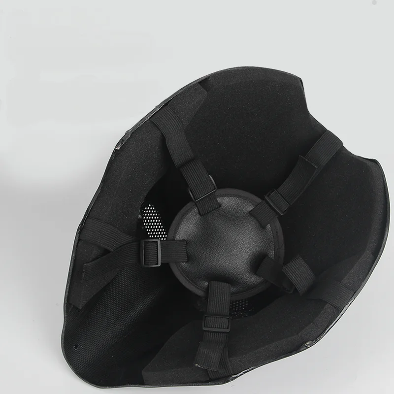 Máscara facial completa de fibra de carbono, máscara de villano de baile de fiesta negra de alta gama, protección facial táctica - imagen 4