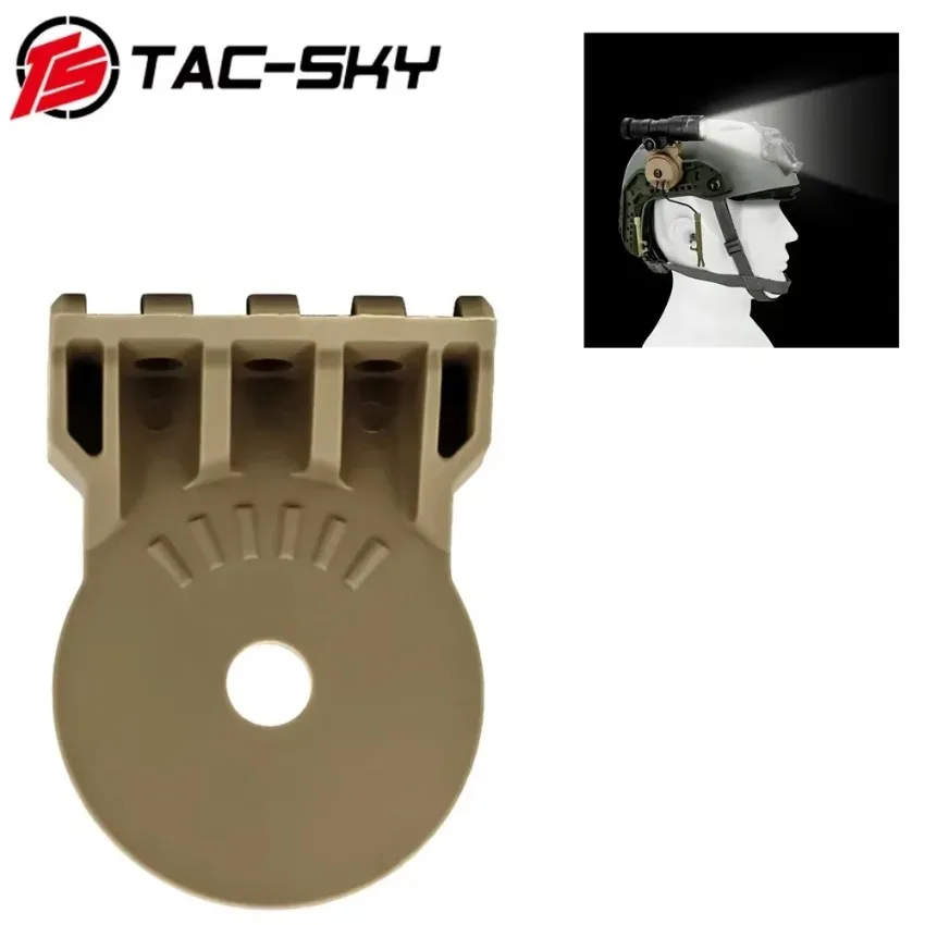 Adaptador de riel de arco para casco táctico TAC-SKY, soporte de accesorios para auriculares COMTA I II III para plataforma de Kit de montaje de luz táctica - imagen 4