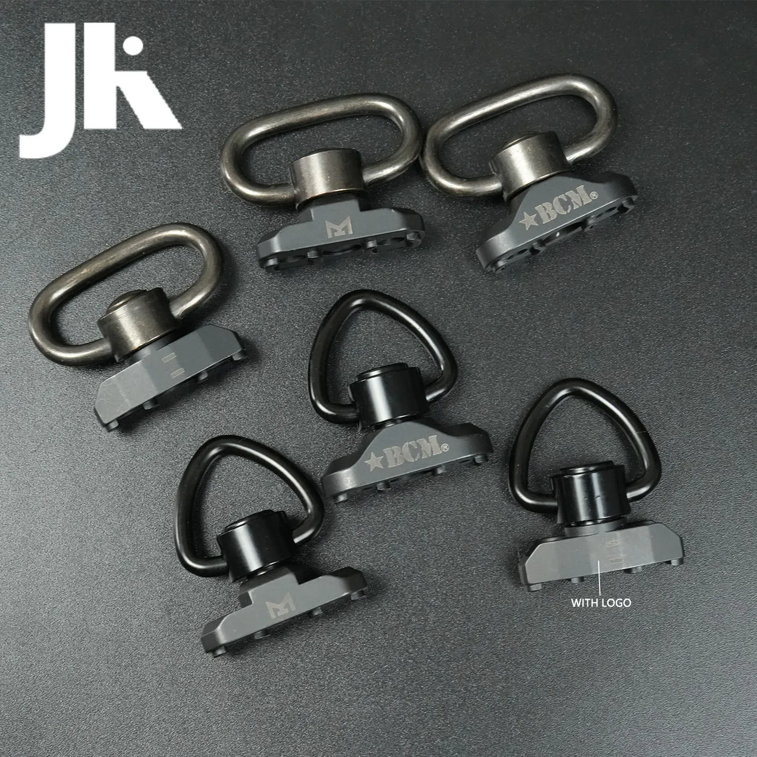 Correas de hombro tácticas QD de acero, hebilla de liberación rápida, adaptador de Base, accesorio de caza ﻿ Se adapta al riel M-Lok - imagen 2