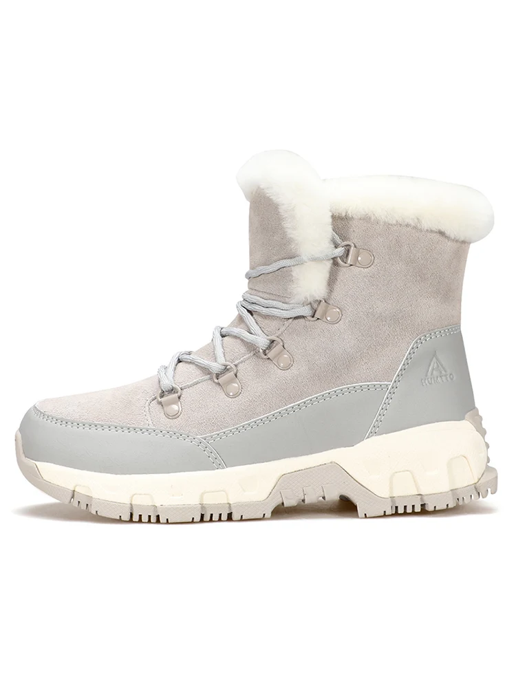 Botas de nieve HUMTTO, zapatos de senderismo para mujer, botas tácticas de escalada impermeables, deportes al aire libre, caza, senderismo, zapatillas de trekking informales - imagen 4