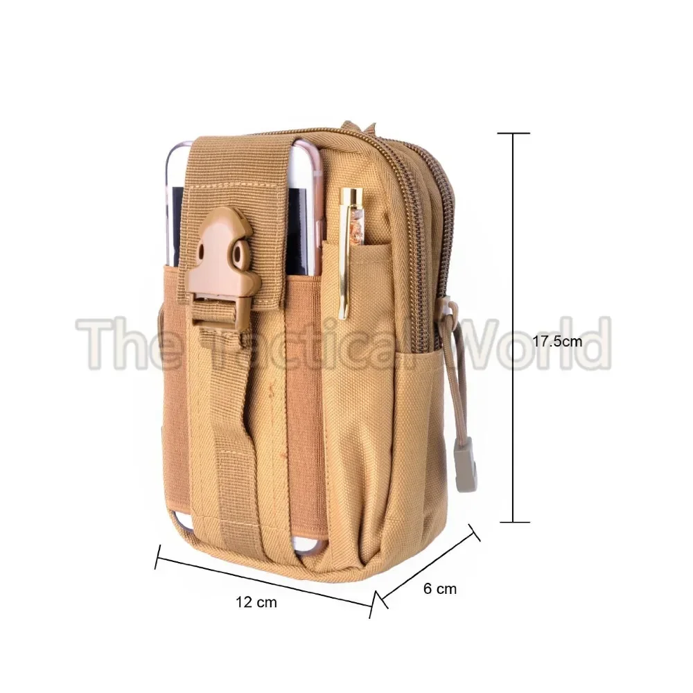 Bolsa táctica EDC, bolsas de utilidad Molle, organizador de dispositivos, soporte para teléfono, riñonera IFAK, bolsa para teléfono inteligente, funda para herramientas