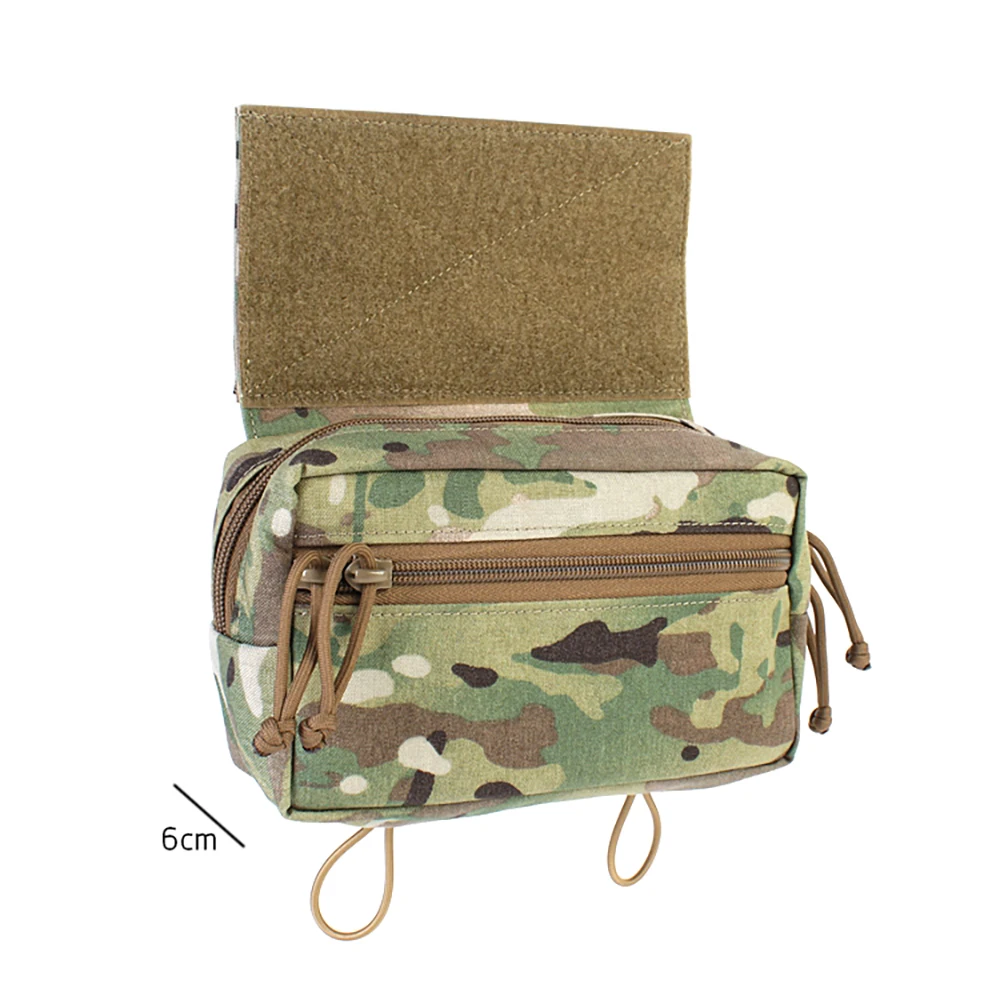 Bolsa de chaleco MOLLE táctico tipo Mk4, bolsa de Panel trasero de asalto, equipo Airsoft, estante de pecho táctico, bolsa colgante inferior - imagen 5