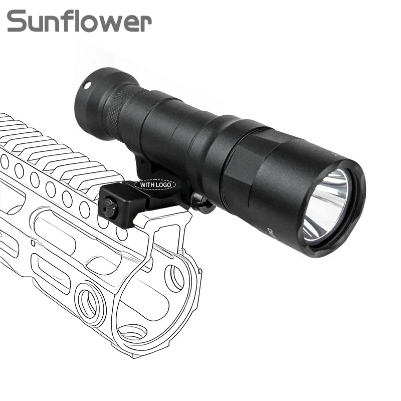 Luz táctica M640DFT M340DFT para exteriores, linterna para Rifle Airsoft, luz LED para arma, foco apto para riel de 20mm, accesorio de caza - imagen 4