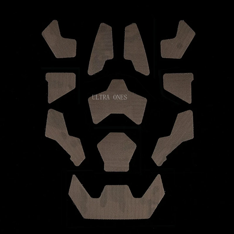 Pegatina decorativa para casco Airsoft, casco táctico DIY, 11 unids/set, parches para casco, gancho de sujeción, cascos adhesivos, Cable fijo mágico - imagen 5