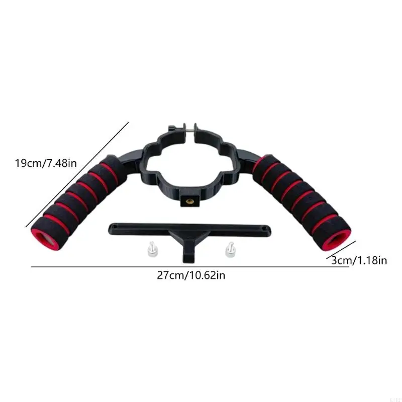 Agarre doble manija para 4Pro soporte para soporte del soporte del soporte del portátil y las agarres mano 1/4 tornillo - imagen 3