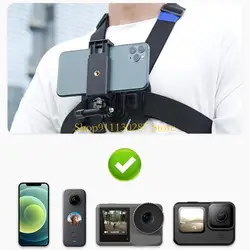 J1HC arnés pecho ajustable correa montaje transpirable para 10 9 8 7 6 5 Action 3 2 accesorios soporte Cámara