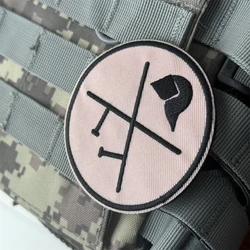 Parche táctico de moral divertido para niñas Riot, parches de gancho y bucle bordados militares para ropa, mochila, pegatina decorativa