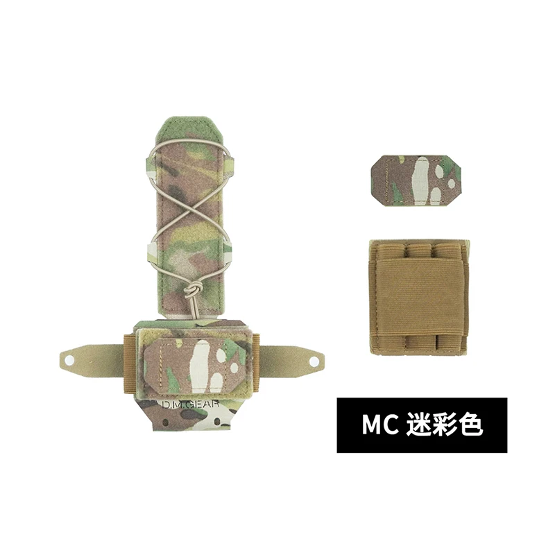 MC MCAP Paquete de batería para casco de camuflaje de nieve blanca, bolsa de contrapeso combinada, Kit de accesorios de batería de visión nocturna con gancho y bucle - imagen 3