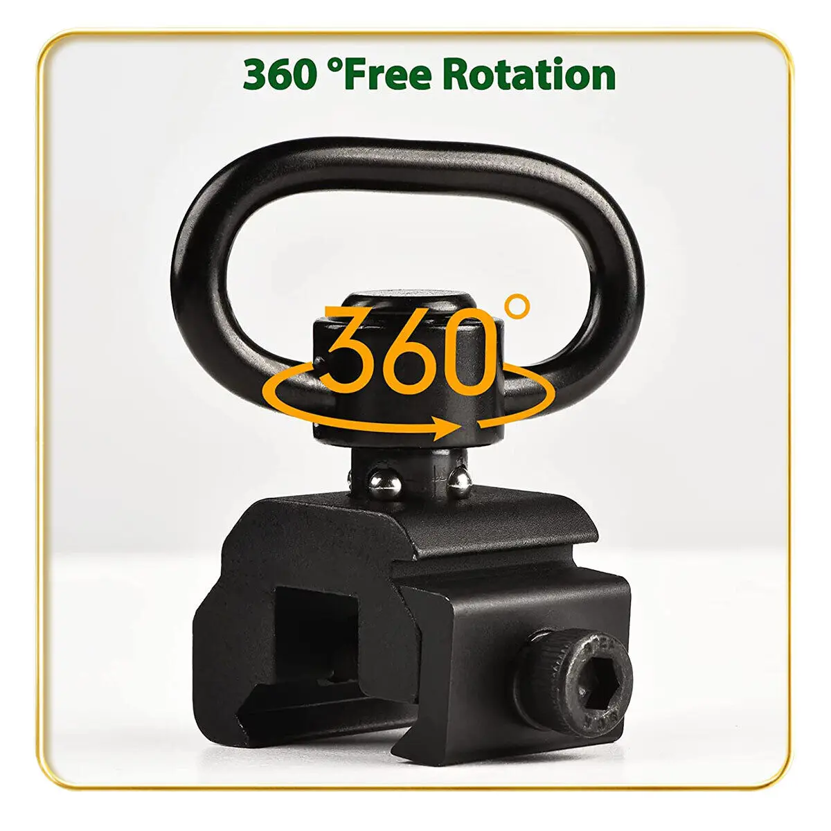 6 uds 1,25 "QD botón Sling accesorios giratorios para montaje en riel Picatinny de 20MM - imagen 2