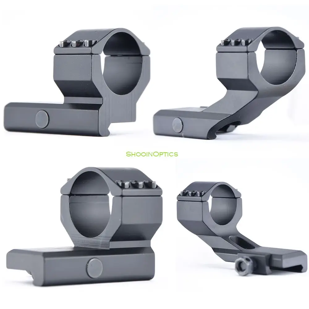 Shooin Optics Anillo de tubo de alcance integrado con montaje en voladizo de 30 mm