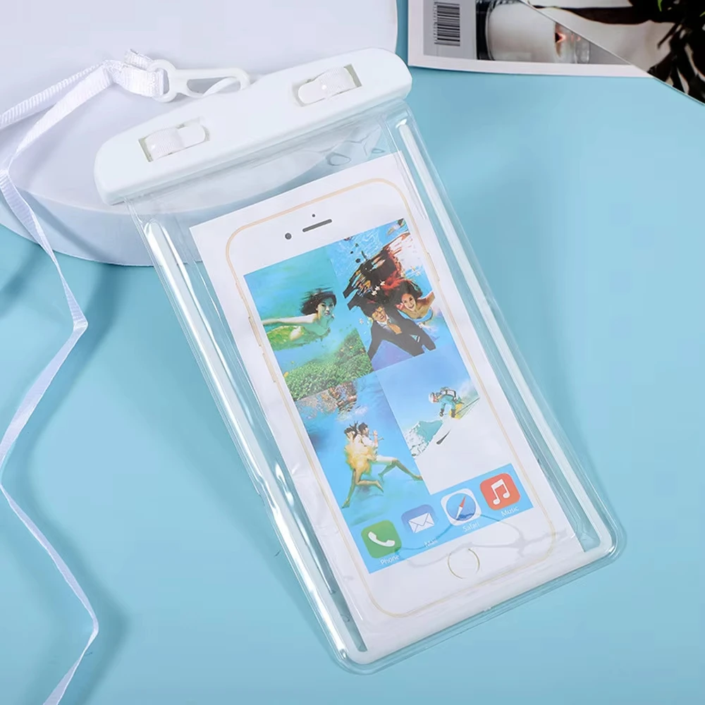 Bolsa impermeable subacuática para teléfono móvil, bolsa sellada transparente para nadar y bucear, 1 ud. - imagen 4
