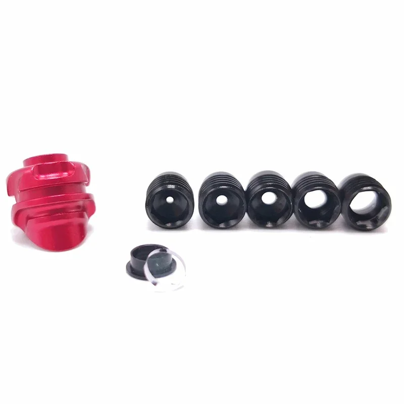 Juego de tiro con arco compuesto de 37/45 grados, mira con 5 piezas interior, 1/32, 3/64, 1/16, 3/32, 1/8 pulgadas, accesorios de tiro de aluminio, 1 Juego - imagen 2