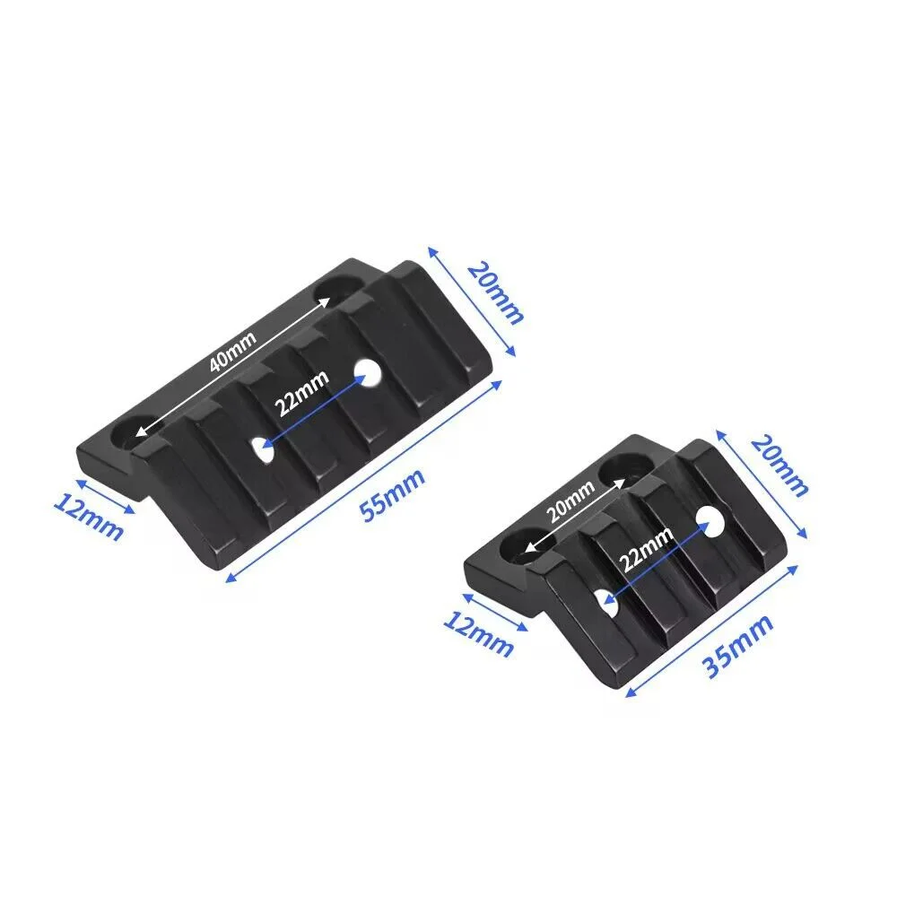Soporte riel 45° M-LOK linterna táctica CNC aluminio airsoft pistola - imagen 3