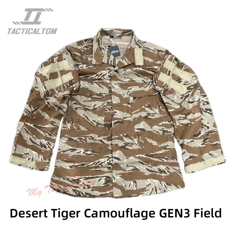 Chaqueta de entrenamiento táctica GEN3 de camuflaje de tigre del desierto al aire libre Top desierto noche jungla Camo G3 chaqueta de manga larga uniforme de combate - imagen 4