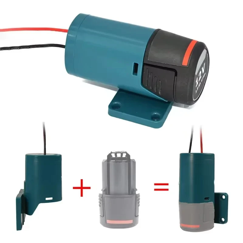 Adaptador de ruedas eléctricas para batería de iones de litio Bosch, 10,8 V, 12V, conector de alimentación DIY, convertidor de batería de herramienta eléctrica con cables de 14AWG - imagen 4
