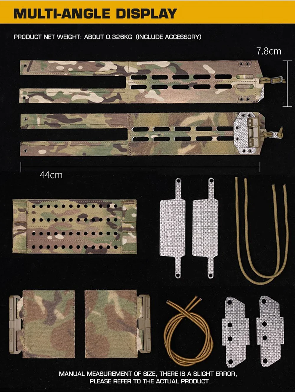 Pretina táctica ligera JPC1.0/2.0 CRYE AVS LV119 chaleco de caza faja con hebilla de liberación rápida cinturón Airsoft - imagen 2