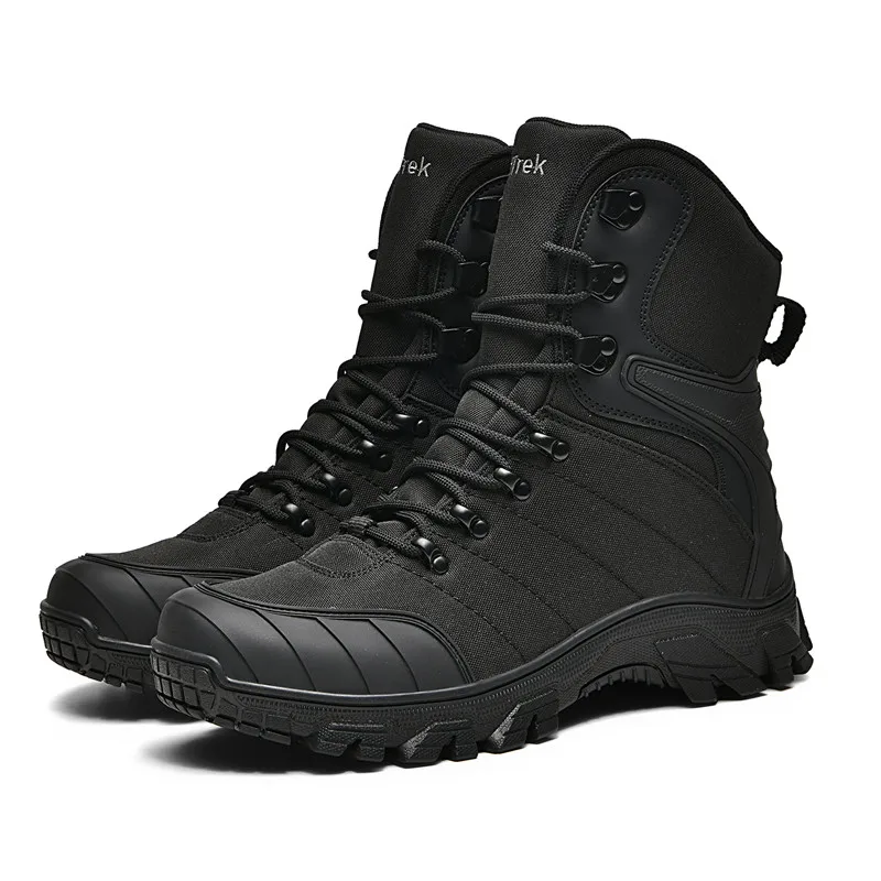 Botas de senderismo militares HIKEUP: botas de caza tácticas antideslizantes y resistentes al desgaste para entrenamiento al aire libre y ejercicios de campo - imagen 5