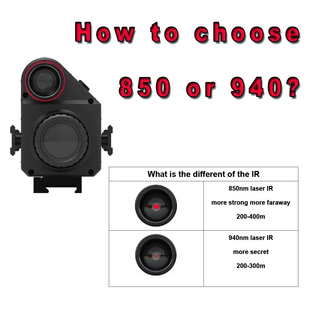 Mira telescópica Digital M5, visión nocturna, Monocular infrarrojo, láser de 950nm, IR, 1080P, grabación de vídeo y fotografía para vigilancia de caza - imagen 5