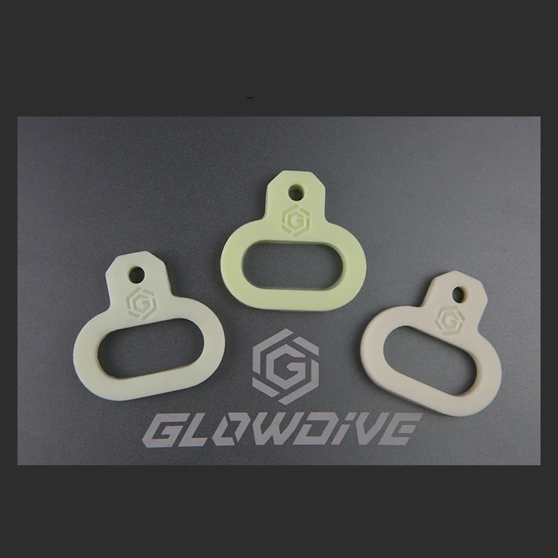 Resplandor de buceo, hebilla luminosa circular de 2ND etapa, ajustador de silicona, gancho de liberación rápida, anillo colgante, accesorios DIY - imagen 3