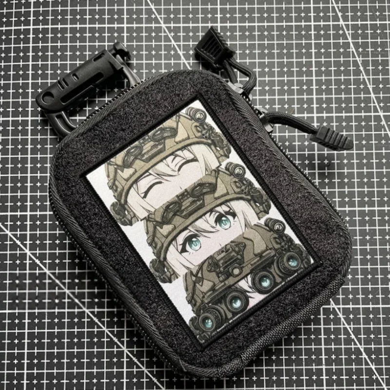 Parche táctico de ojo de Anime, insignia de moral militar, gancho estampado y Looo, mochila, ropa, accesorio decorativo, pegatina, brazalete - imagen 3