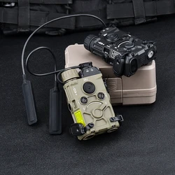 WADSN OGL táctico rojo verde azul IR láser en pistola linterna estroboscópica láser estroboscópica lámpara de caza Airsoft compatible con sistema de riel de 20mm