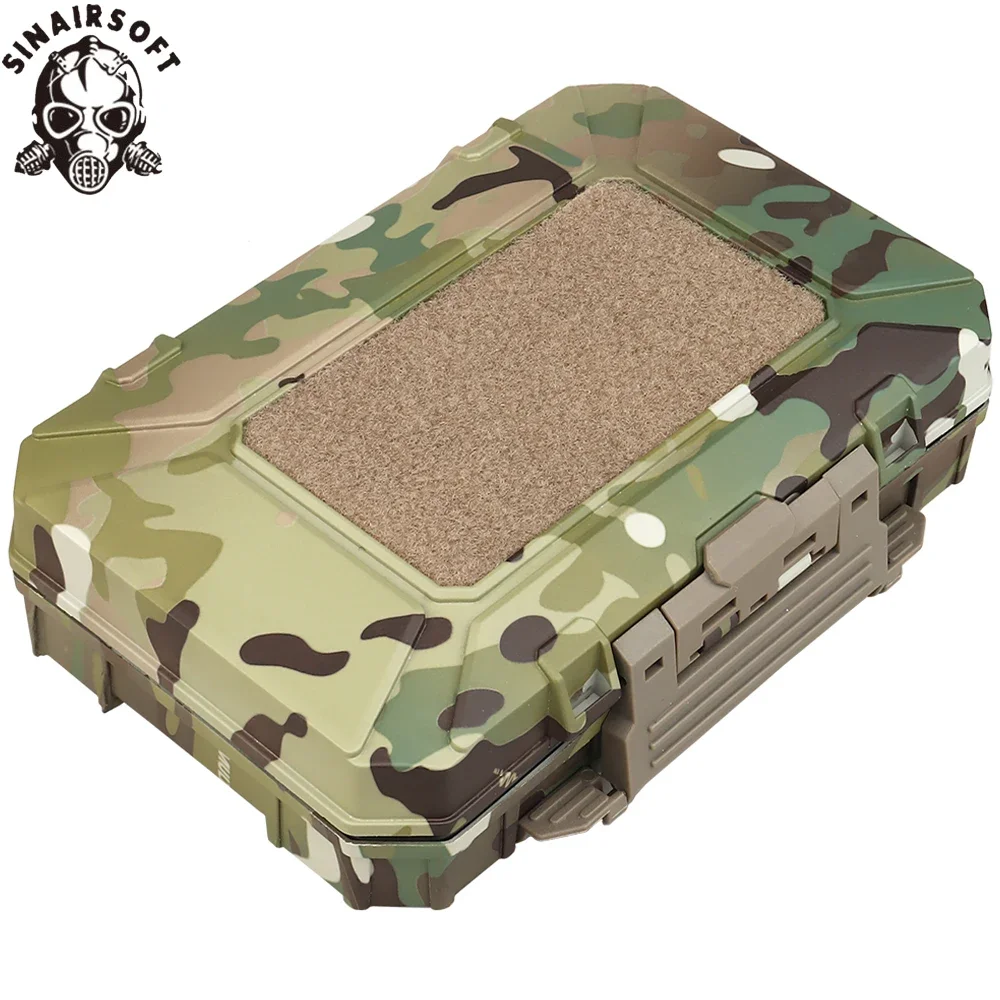 Molle-funda táctica impermeable con batería para teléfono móvil, chaleco protector Airsoft, fundas de engranajes, doble esponja, bolsa bloqueable a prueba de golpes