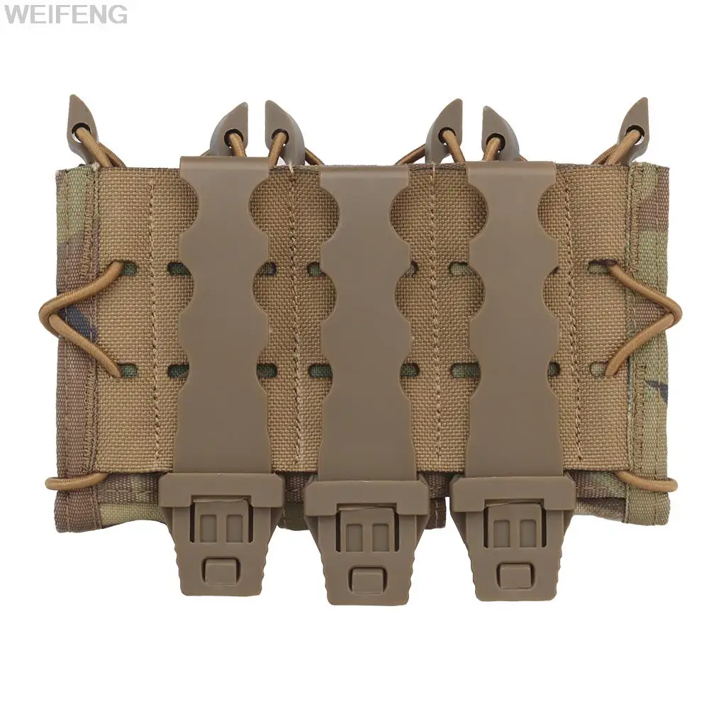 Bolsa militar Triple/doble de 9mm para revistas, bolsa para linterna Molle al aire libre, soporte para antorcha, funda para cuchillo de caza - imagen 4