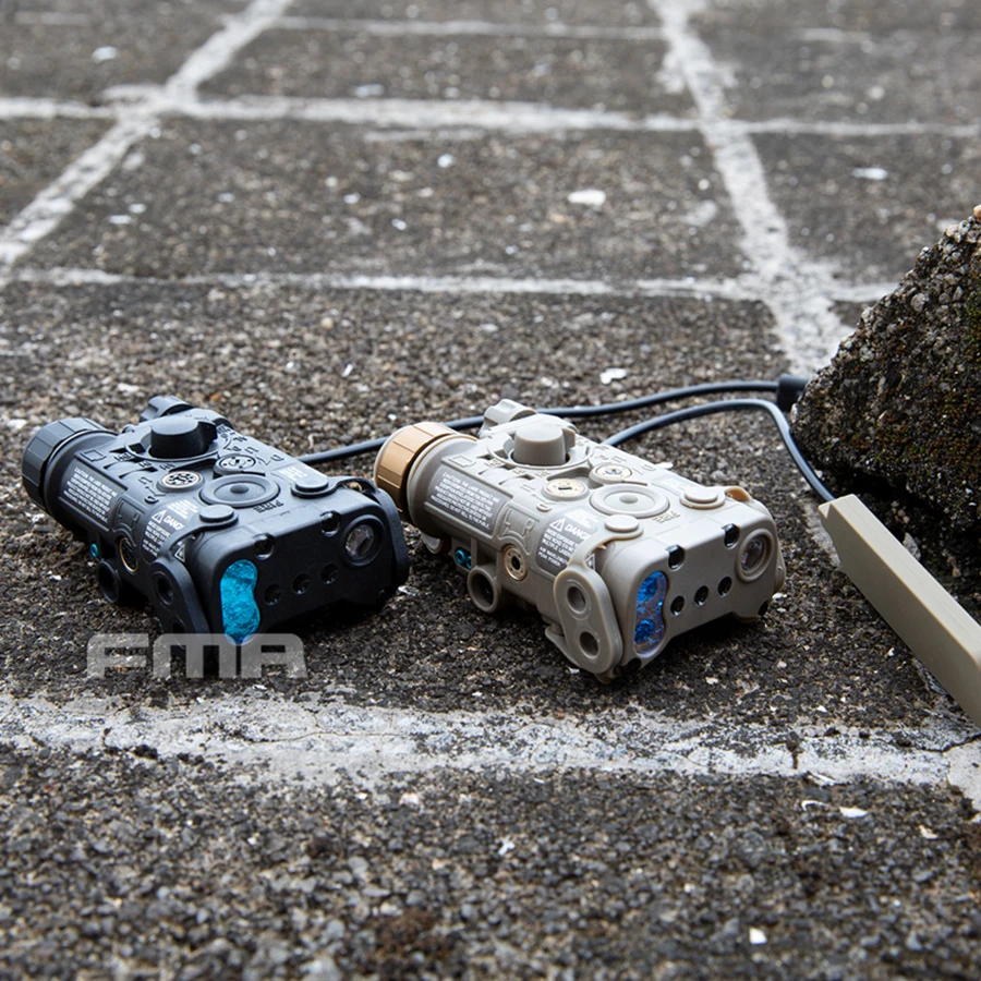 Nueva versión FMA LAB PEQ-NGAL Mini versión PEQ táctica Airsoft LAB PEQ NGAL LED + IR rojo láser caja de batería de caza - imagen 5