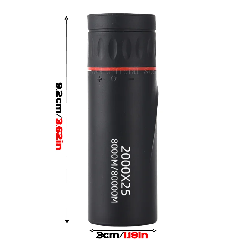 Mini telescopio de bolsillo para exteriores, telescopio profesional recubierto Fmc, 2000x25, para acampar al aire libre, caza, observación de aves - imagen 5