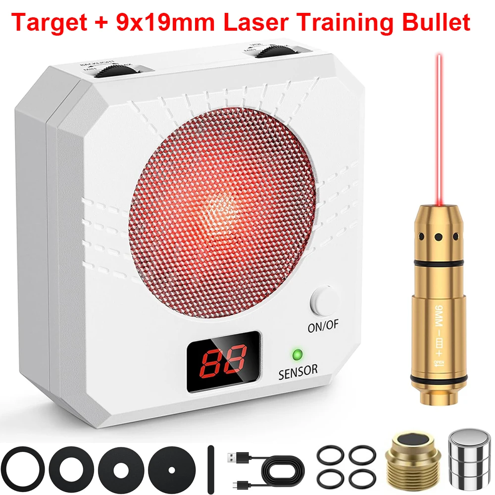 C target with 9x19mm