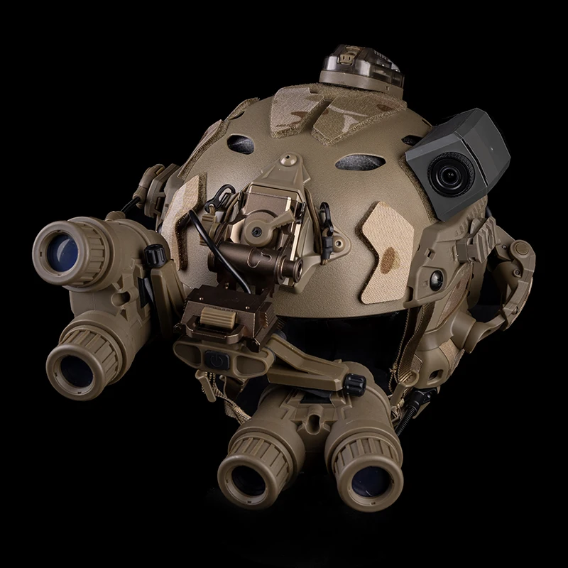 GPNVG-18 NVG modelo simulado versión de volteo lateral casco táctico rápido gafas de visión nocturna de cuatro tubos simulación accesorios de Cosplay simulados - imagen 5