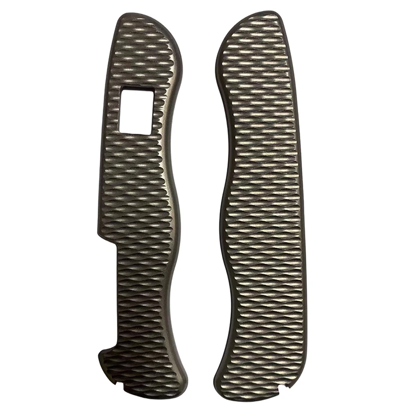 Cuchillo personalizado de 3 tipos, báscula con mango de titanio con orificio de bloqueo del eje para cuchillos del ejército suizo Victorinox de 111MM, pieza de fabricación de agarre exterior - imagen 5