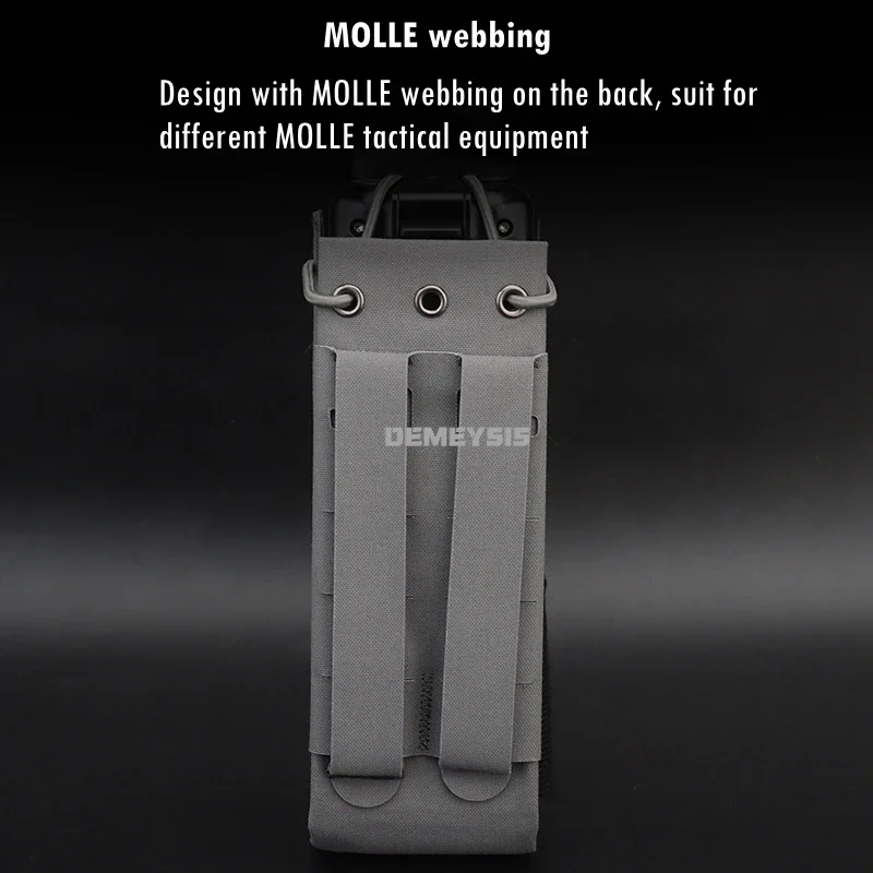 Bolsa táctica Universal Molle para Radio, bolsa para Walkie Talkie para caza, combate, juego de guerra, para MPU5 PRC-163 152 148 - imagen 5