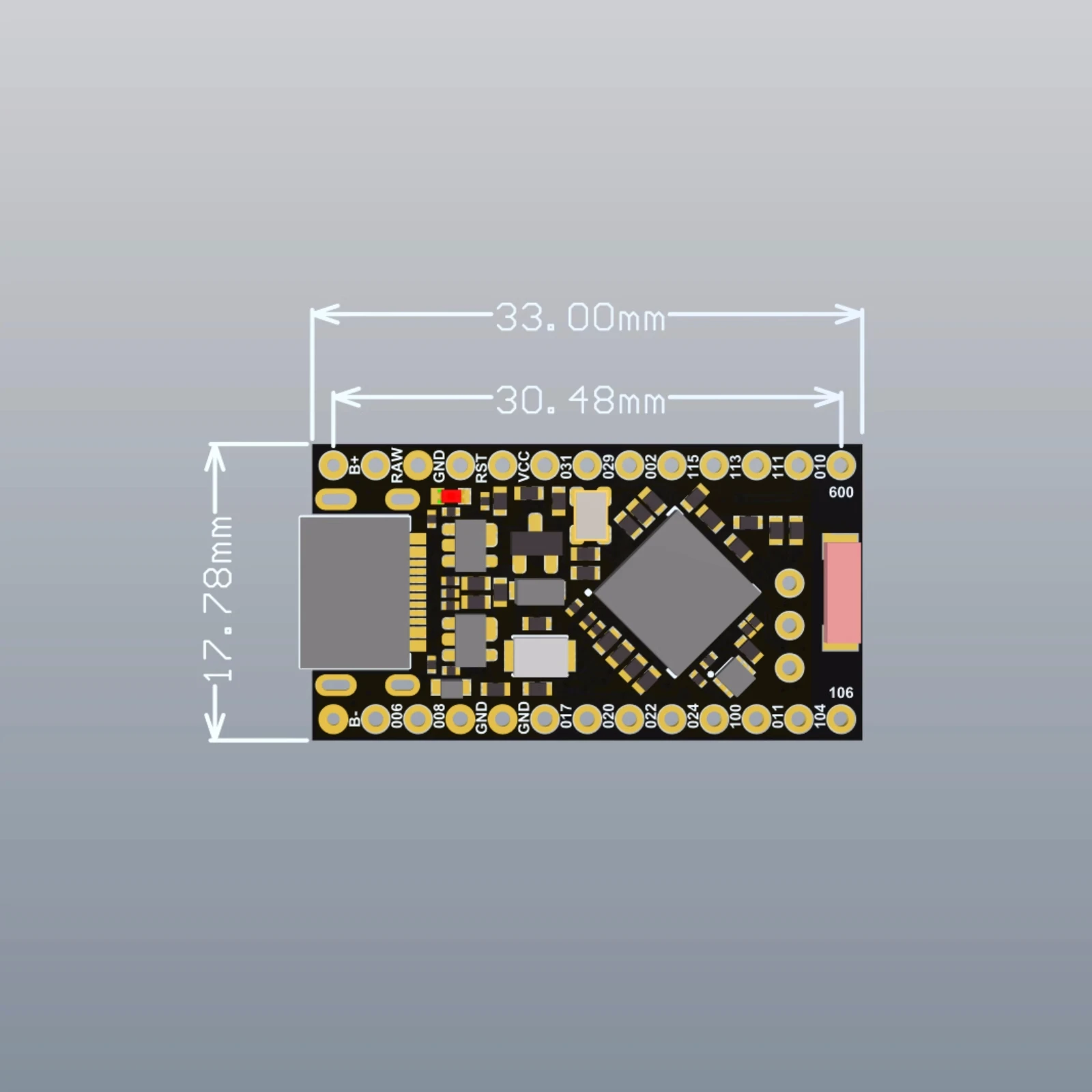 Placa de desarrollo NRF52840