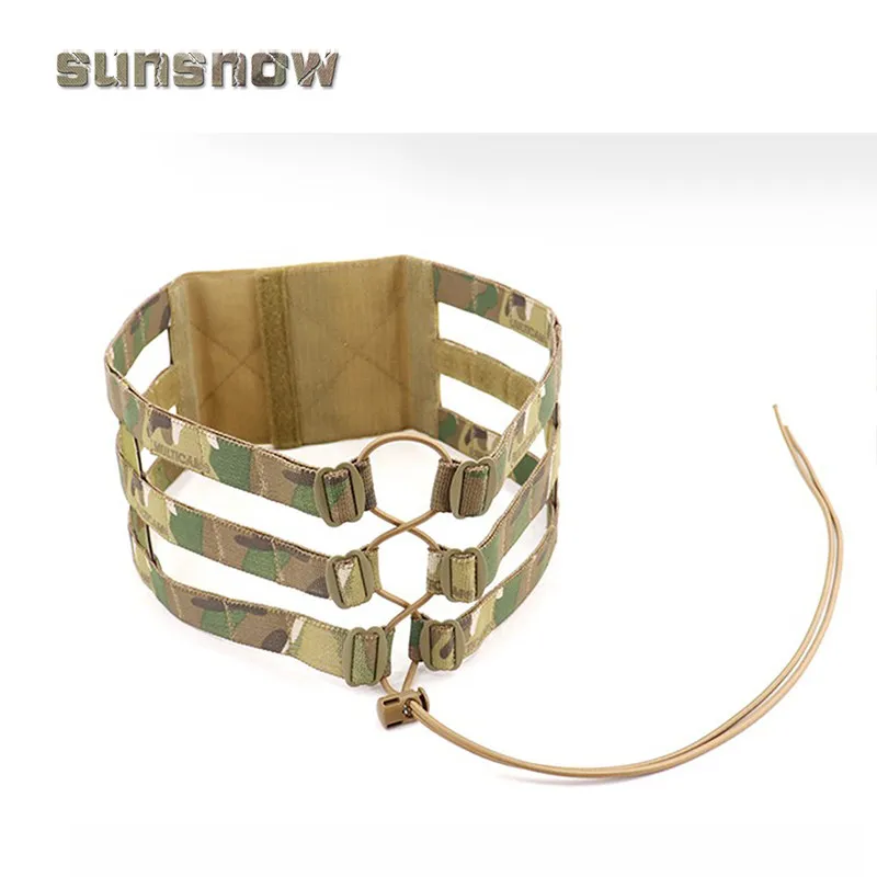 Sunsnow Juego de faja esquelética de 3 bandas AVS táctica preordenada - Molle de rejilla 9/11/13