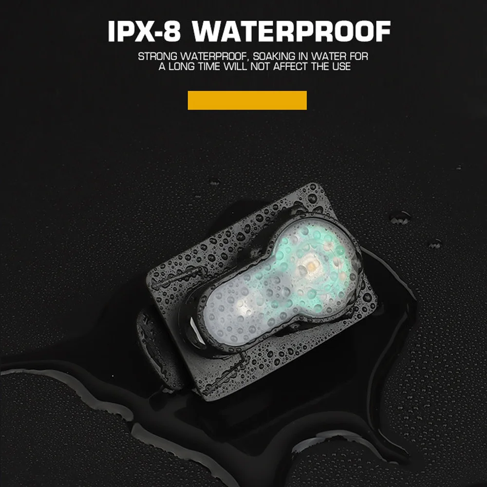 Luz de señal táctica MOLLE, bolsa de caza, chaleco, casco de seguridad con Clip, lámpara de supervivencia impermeable, señal de rescate, luz estroboscópica para bicicleta - imagen 5