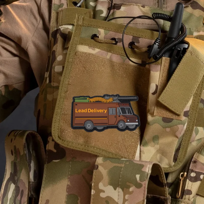 Insignia de moral de coche táctico, pegatina de tela de PVC, brazalete de entrega de plomo, gancho y bucle, pegatinas militares para chaleco y mochila al aire libre - imagen 4