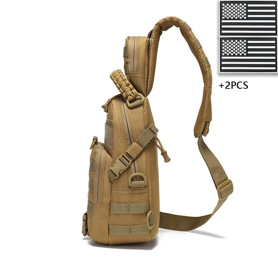 Bolso de hombro multifuncional para deportes al aire libre tejido de mano con múltiples bolsillos - imagen 2