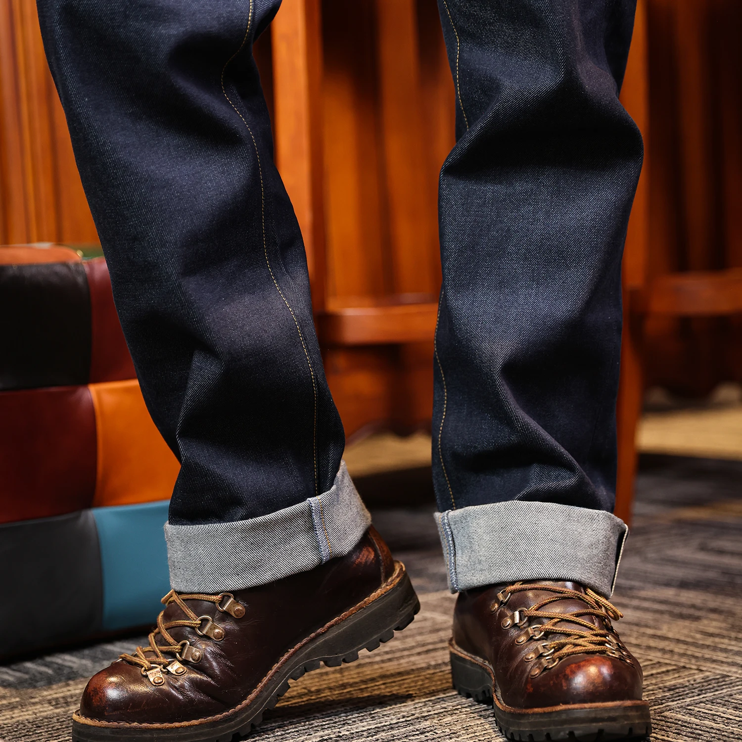 MAUHOSO Vaqueros de corte original para hombre - imagen 3