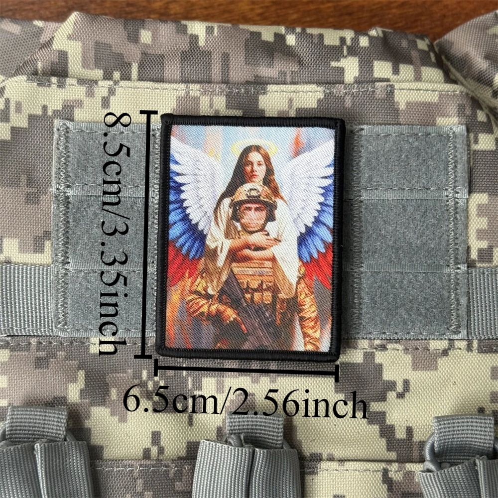 Parche Chevron de ala de Ángel, insignia de moral táctica, parches de gancho y bucle impresos para ropa, pegatina de equipo militar - imagen 2