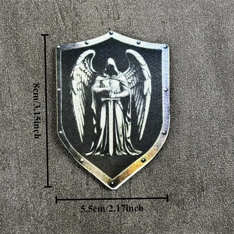 Parche estampado "Punishment Angel" para ropa, insignia de moral táctica, brazalete, gancho, parche militar, mochila - imagen 4