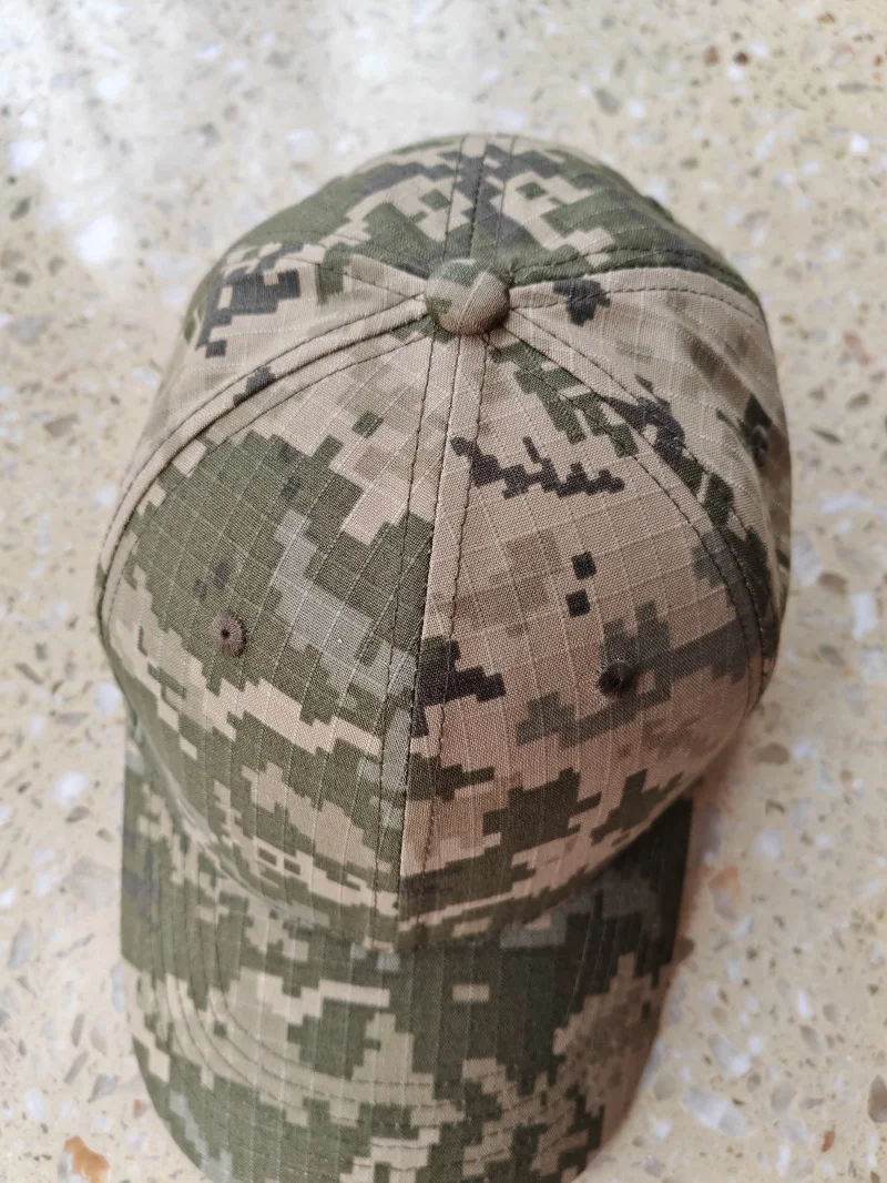 Gorra de béisbol con protección solar de camuflaje ucraniano - imagen 3