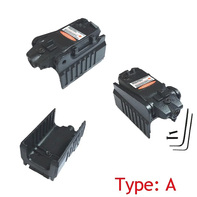 Mira telescópica táctica láser rojo, pistola de mano compacta para Airsoft KSC KWA Glock 17 18C 22 34 Series, interruptor de montaje alto/bajo - imagen 4