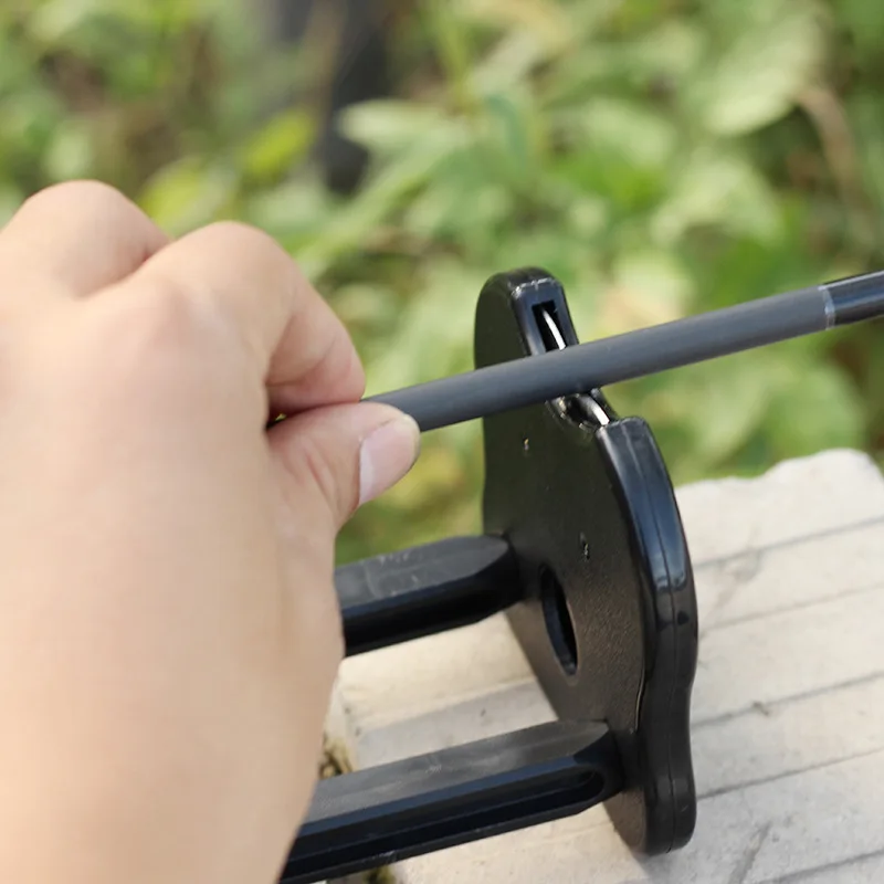 1 Juego de Detector de rectitud de flecha de tiro con arco, herramienta de prueba de inspección de equilibrio de flechas de tiro con arco de caza - imagen 4